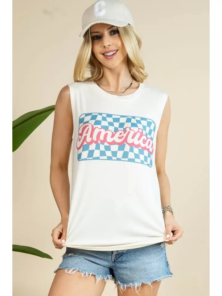 America Checkerboard Tank