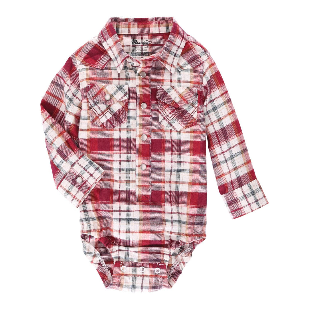 Plaid bodysuit from Wrangler