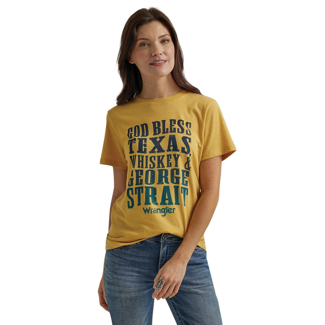 Gold Bless Texas...Tee from Wrangler
