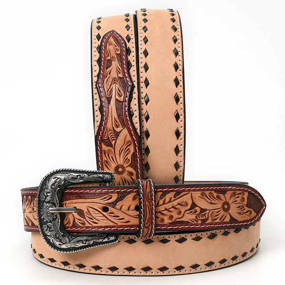 Tooled Tip Roughout Belt from American Darling
