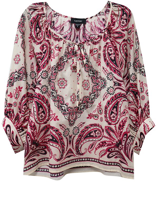 Scarf Print Top from Karen Kane