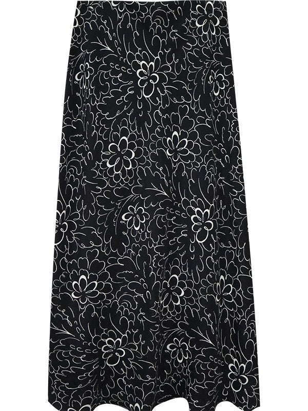 Bias Cut Print Skirt from Karen Kane