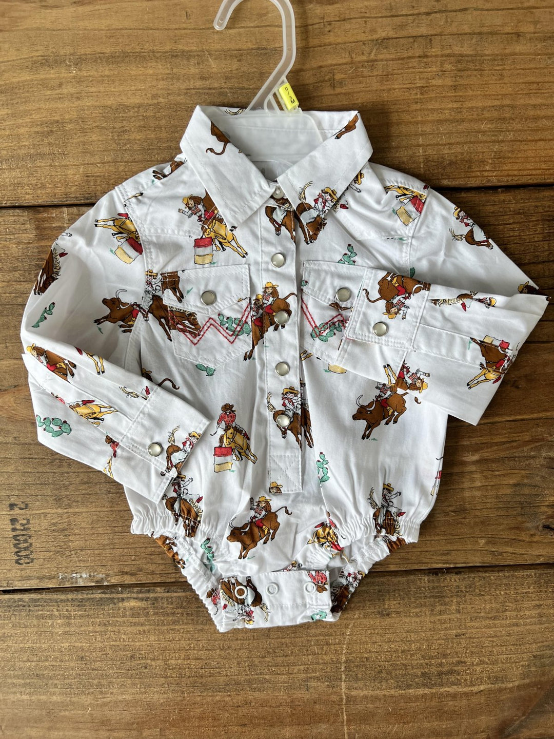 Rodeo Print Onesie from Wrangler