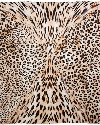 Leopard Charmeuse Silk Wild Rag from Wyoming Traders