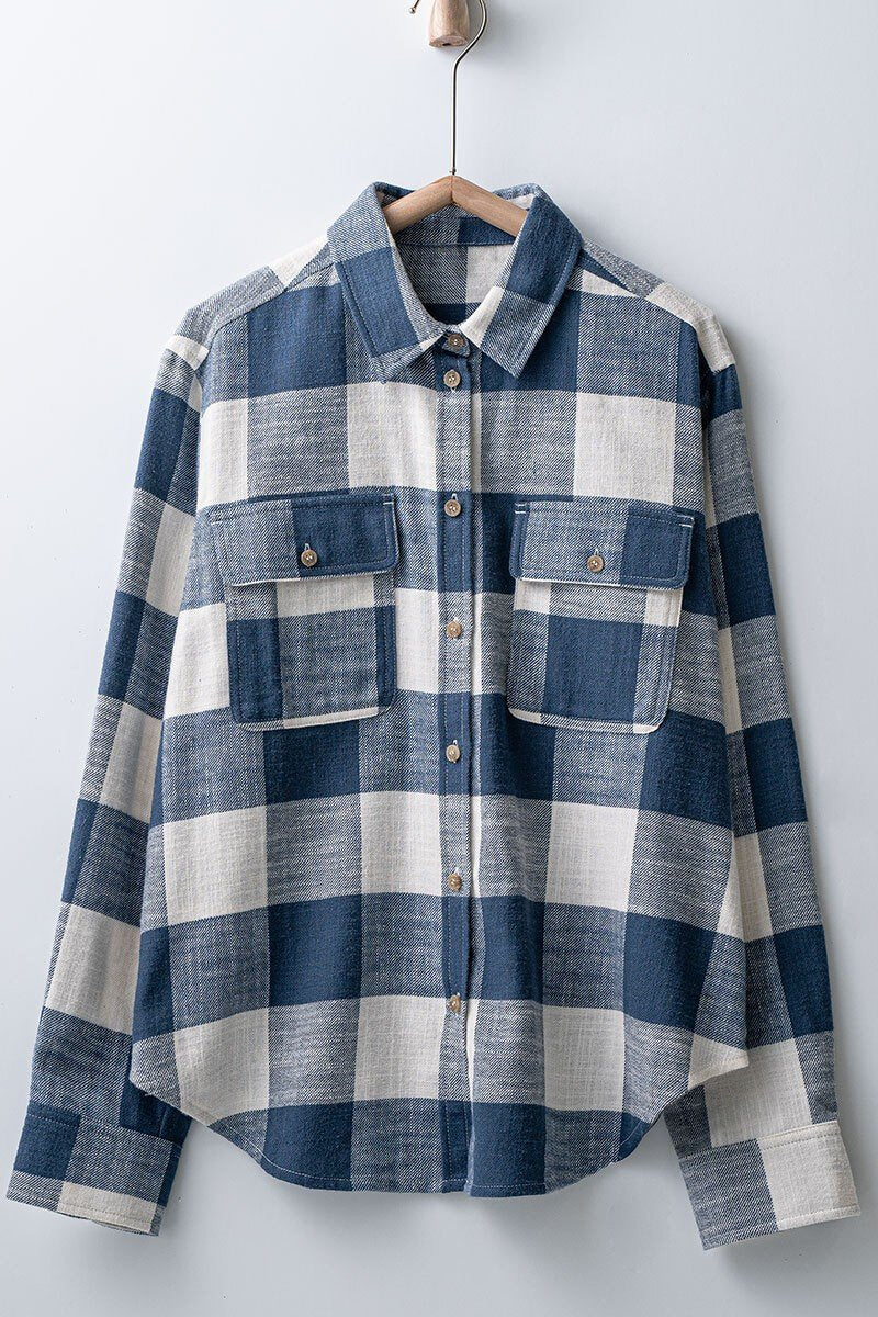 Plaid Button Down Flannel Shirt