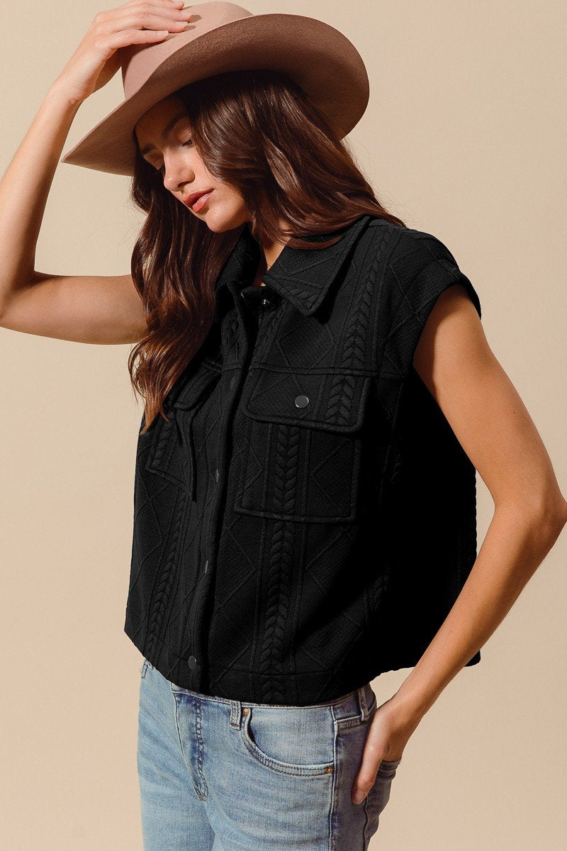 Cable Knit Vest