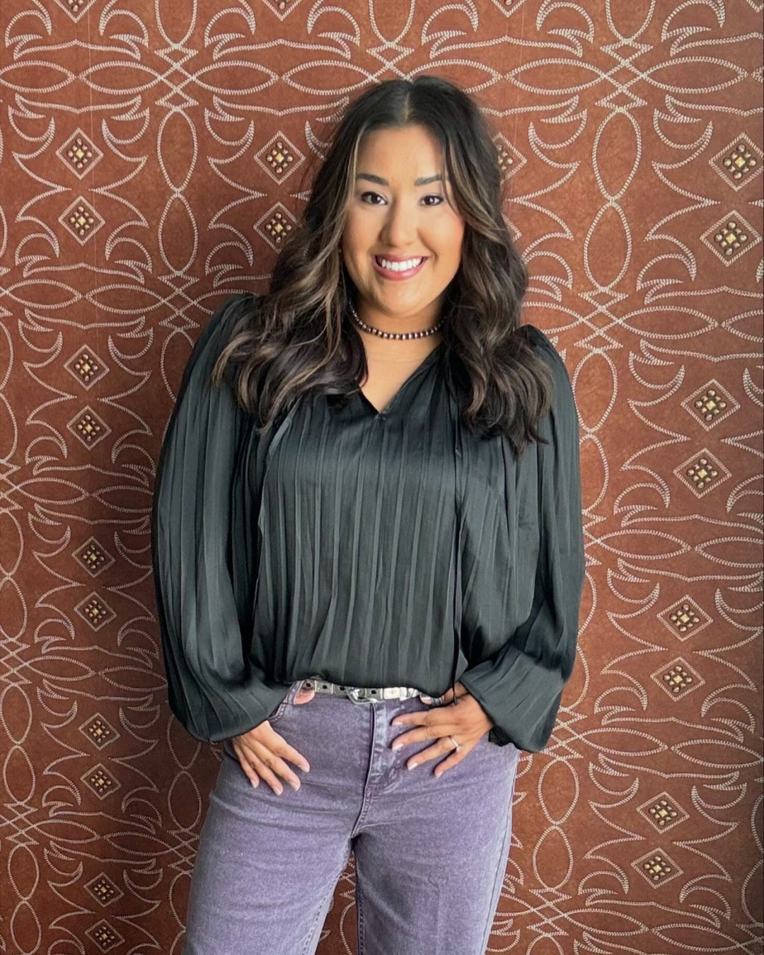 Tie Front Blouse from Current Air