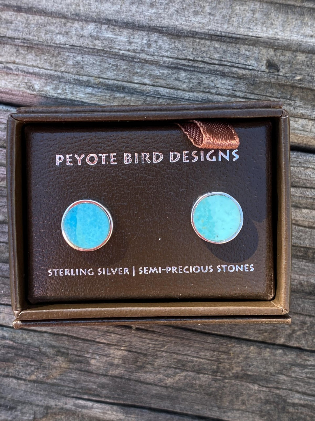 Santa Fe Round Stud Earring from Peyote Bird Designs