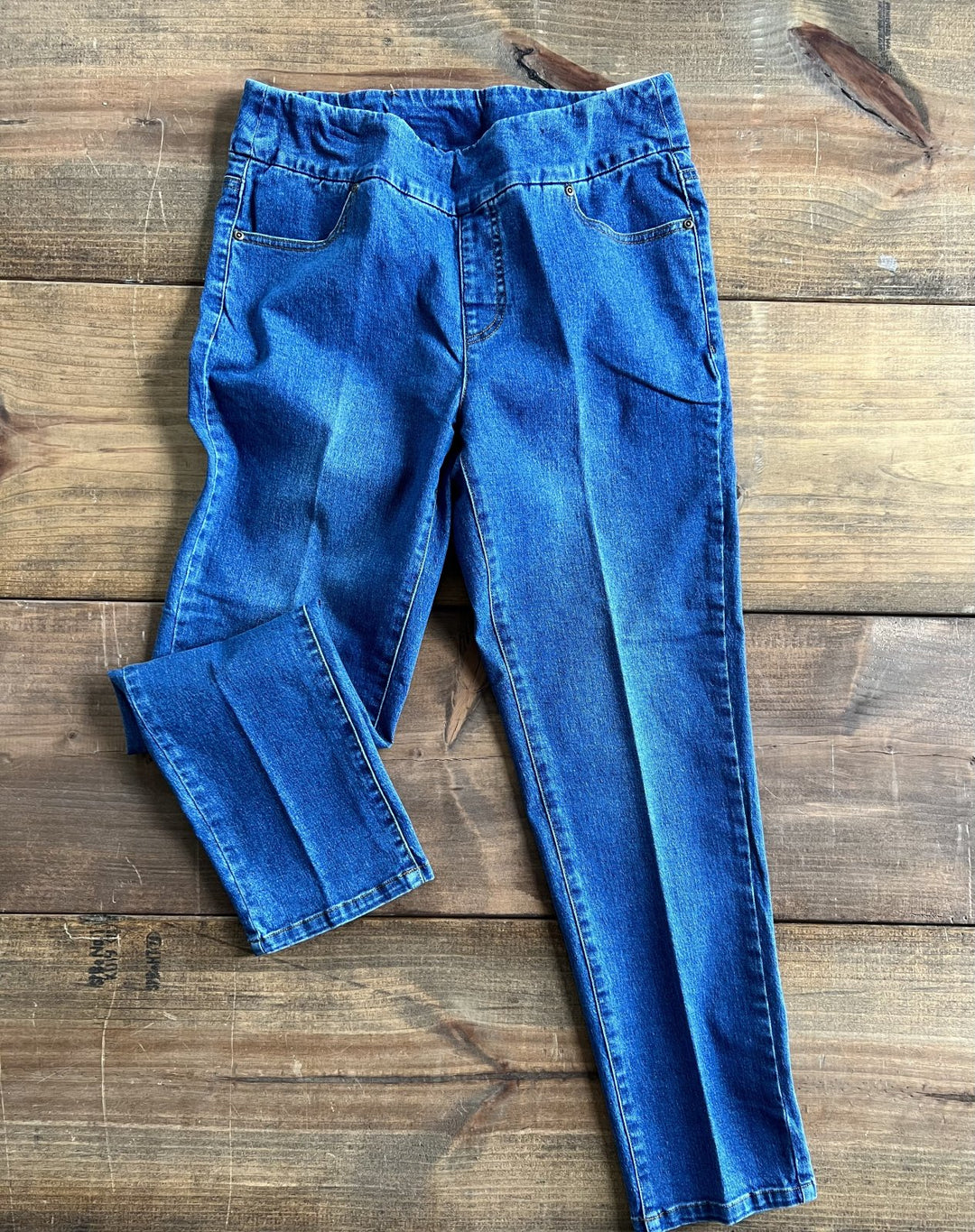 5 Pocket Styled Pull On Denim from Multiples