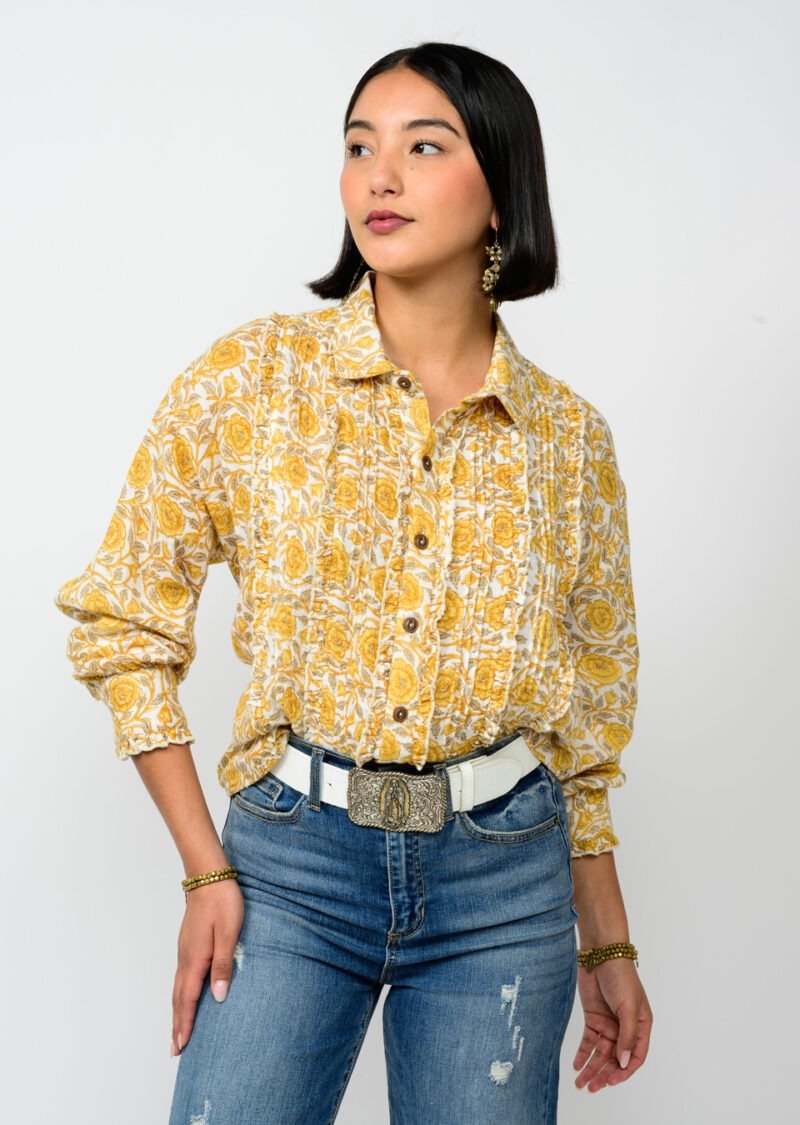 Tuxedo Gauze Top from Ivy Jane