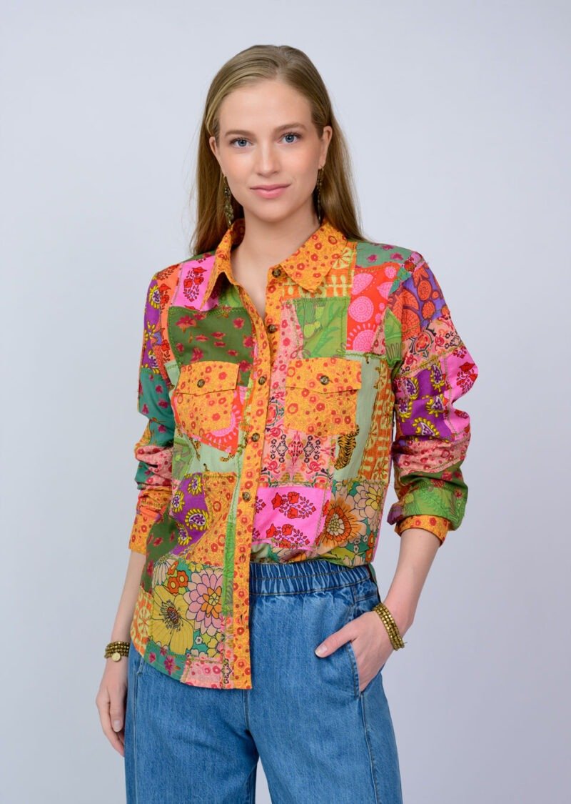 Patchwork Camp Shirt from Ivy Jane