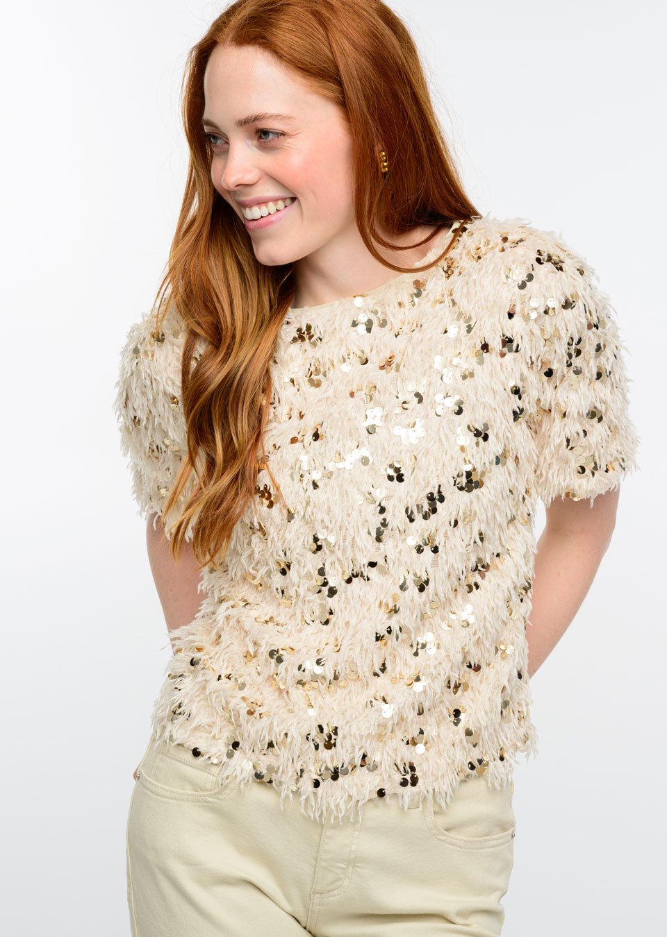 Fuzzy Sparkle Tee from Ivy Jane