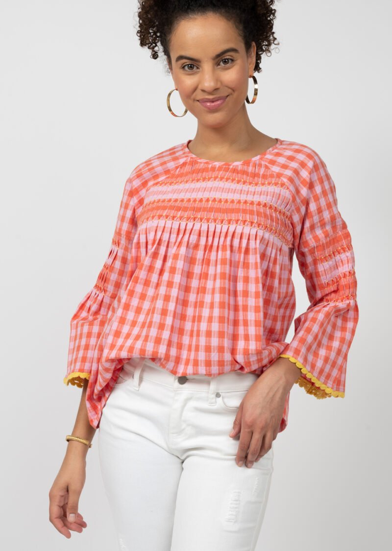 Checked & Tucked Top from Ivy Jane