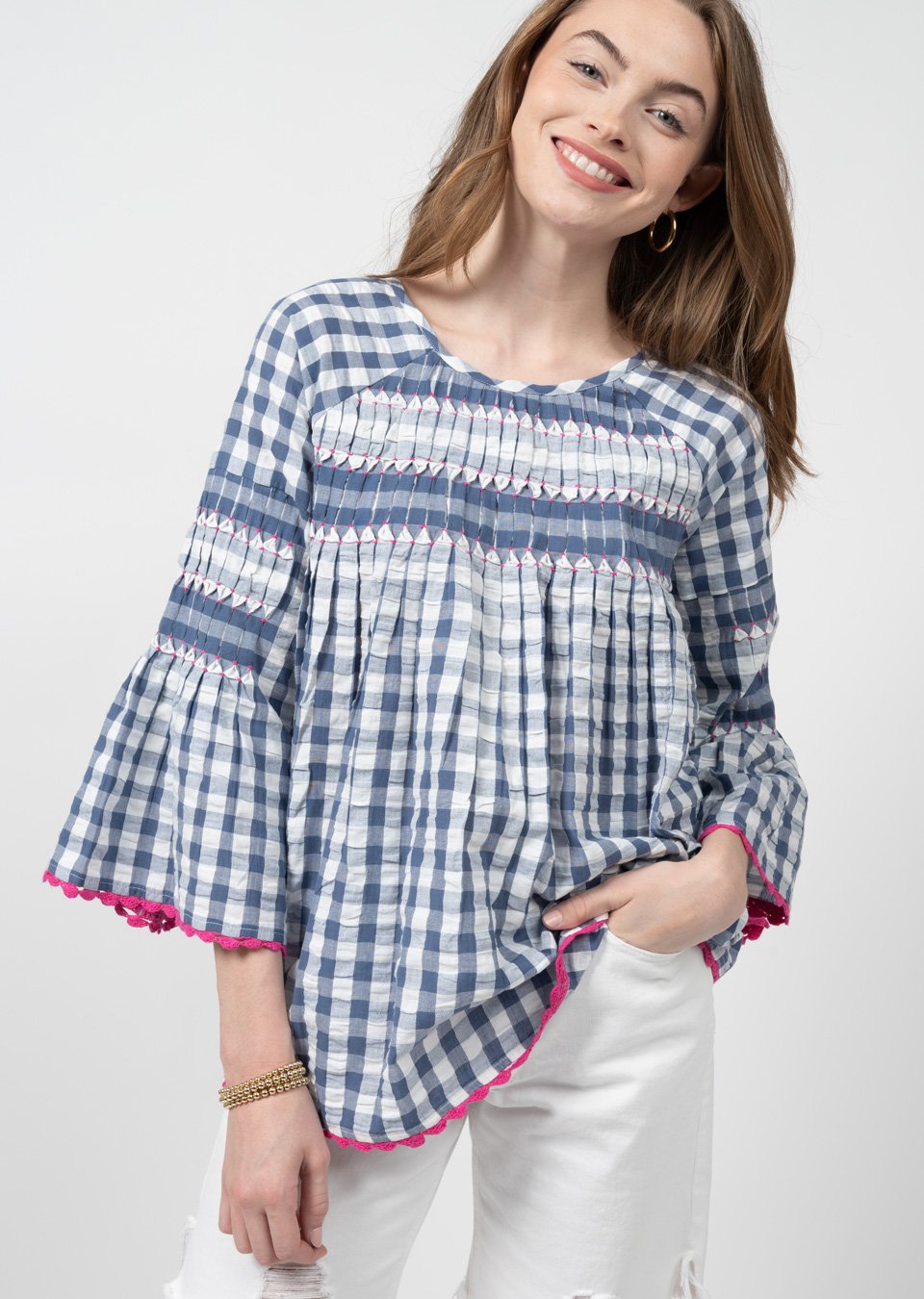 Checked & Tucked Top from Ivy Jane