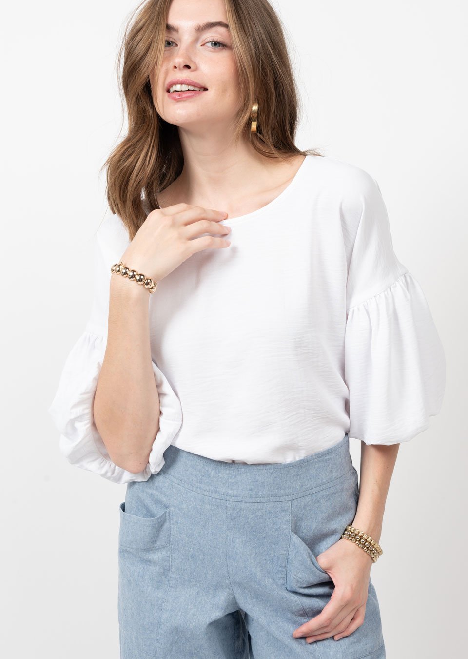 Pouf Sleeve Top from Ivy Jane