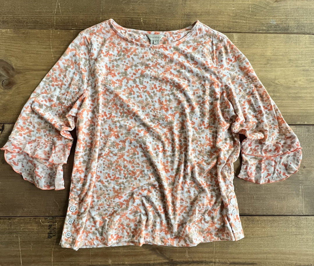 Flounce 3/4 Sleeve Knit Top from Multiples