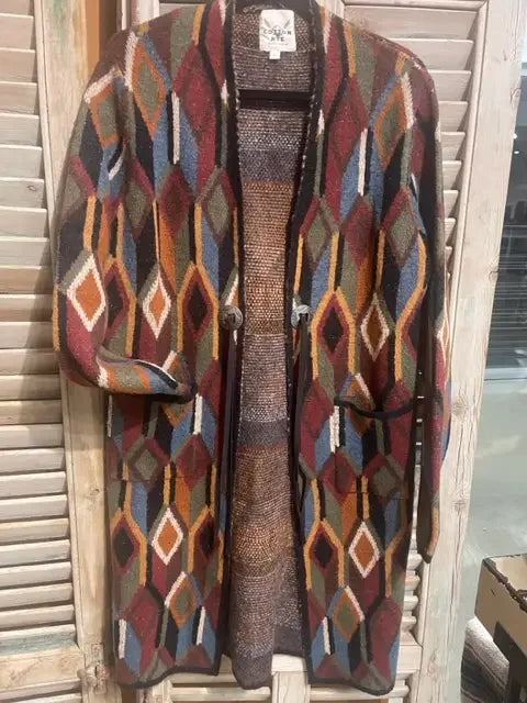 Mosiac Long Cardigan from Cotton & Rye