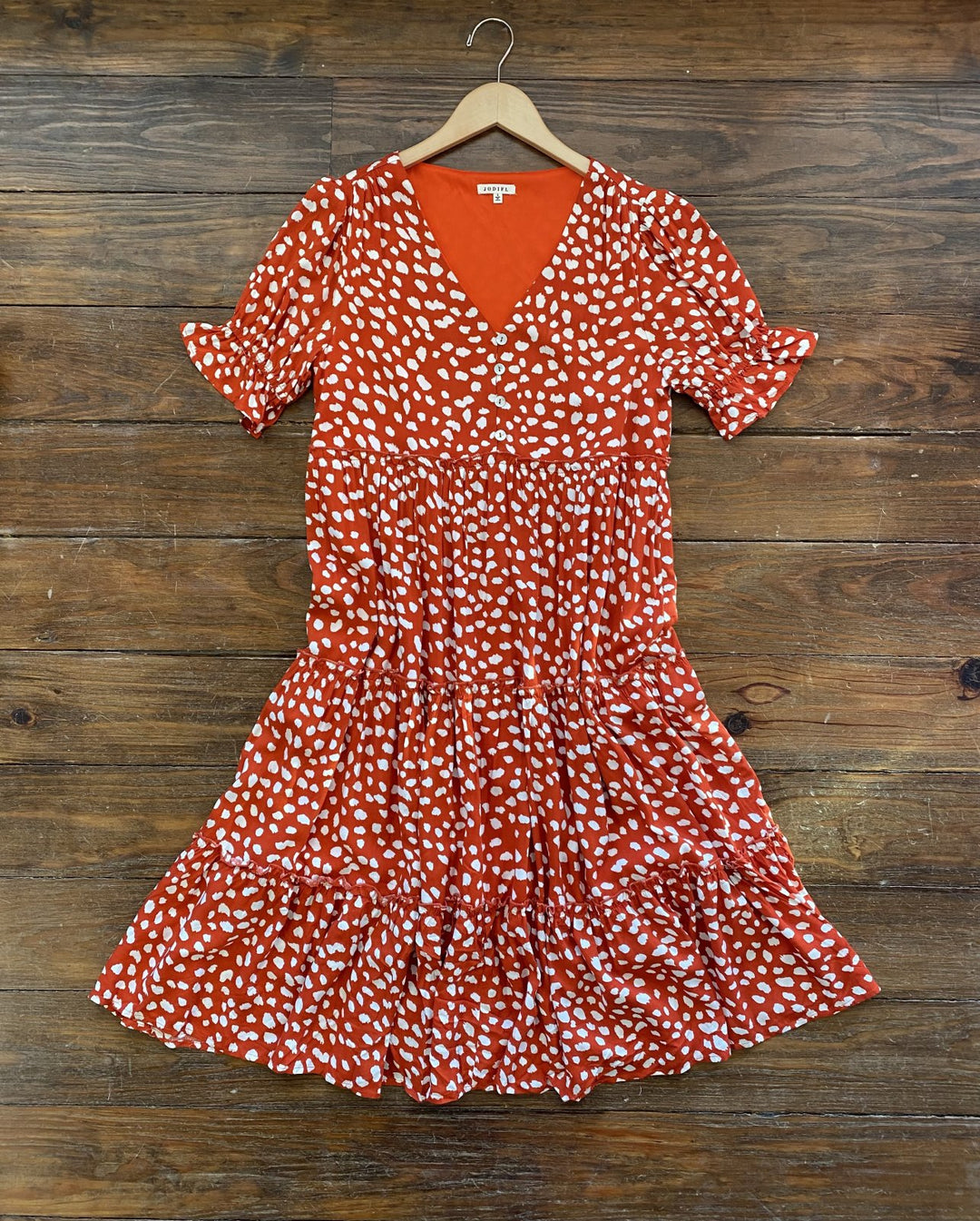 Spotted Midi Dress
