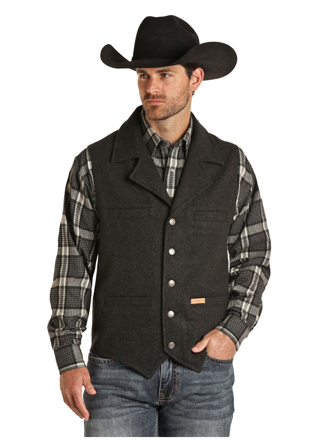 Wool Heather Vest from Powder River