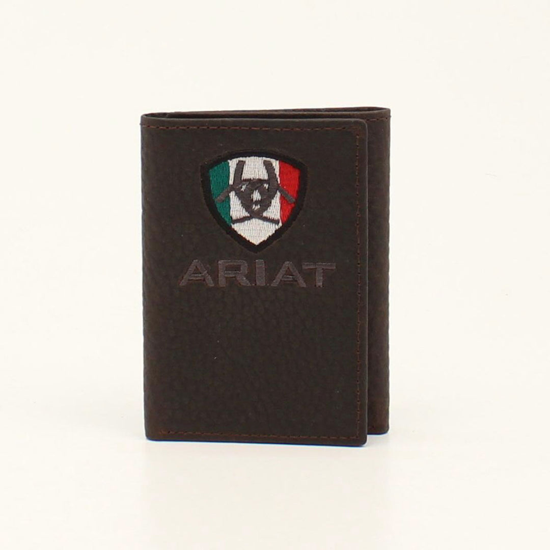 Tri Fold Mexico Flag Logo Wallet from Ariat