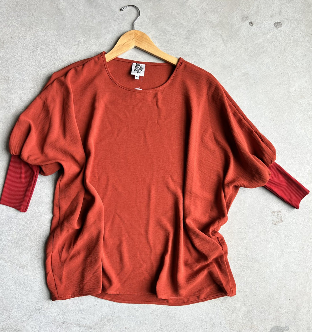 Dolman Rib Trim Top from Ivy Jane