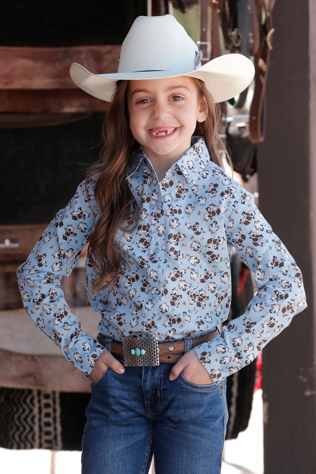 Cows & Chickens Print Shirt from Cruel