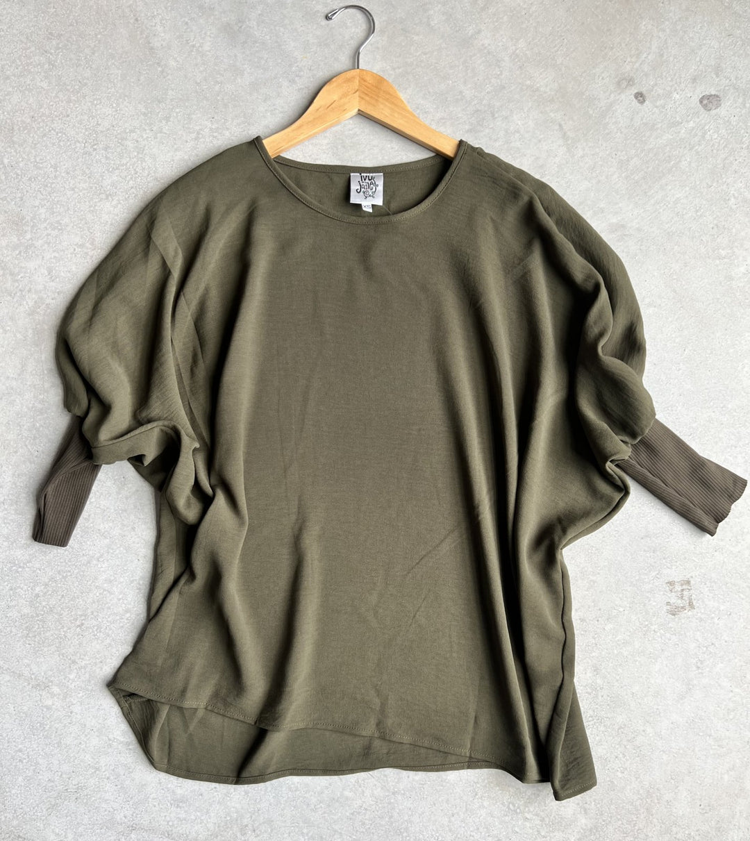 Dolman Rib Trim Top from Ivy Jane