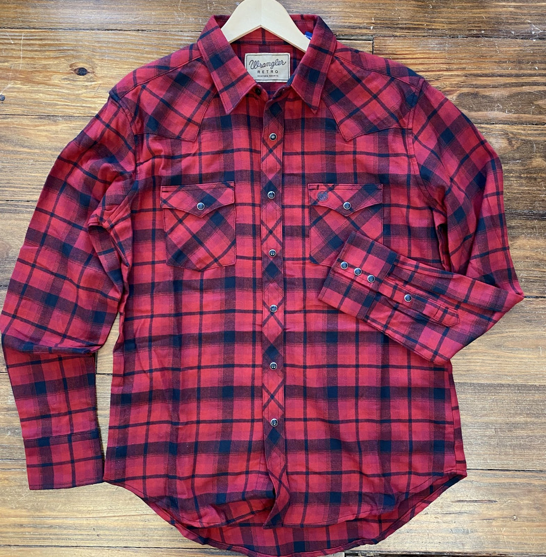 Retro Flannel Long Sleeve Shirt from Wrangler