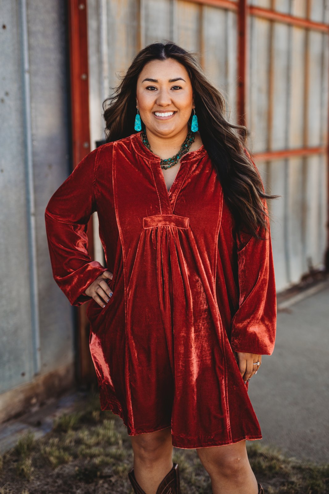 Velvet Tunic Dress