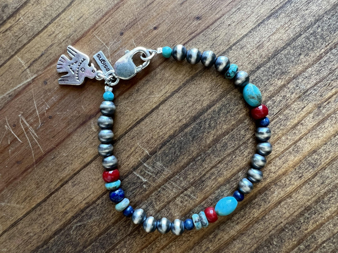 Navajo Pearl Mix Bracelet from Paige Wallace
