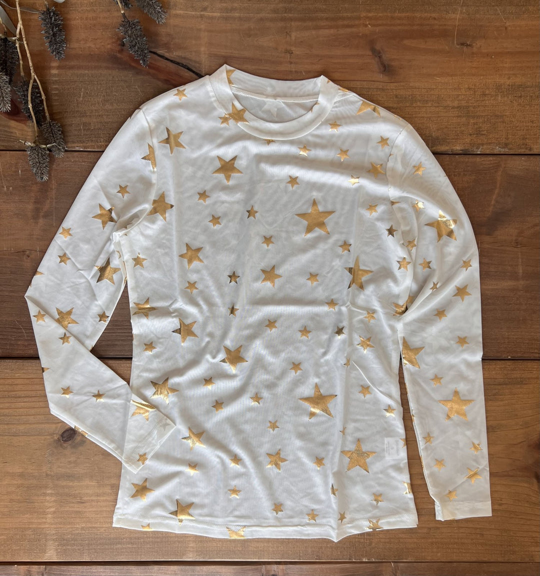 White Star Mesh Top