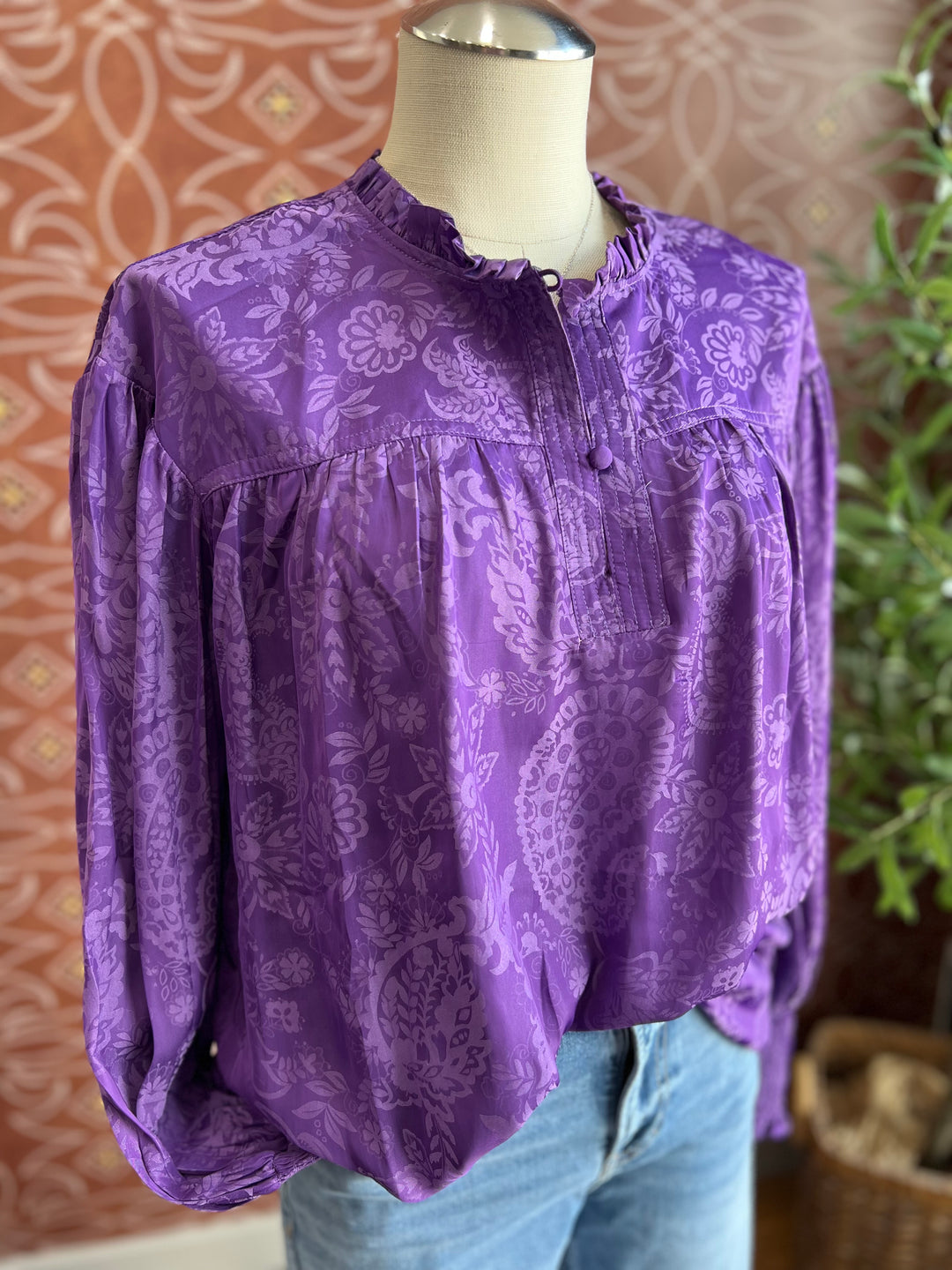 All Over Pattern Blouse from Current Air