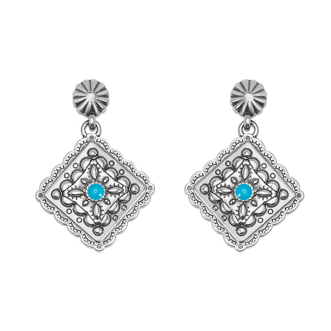 Mosaic Paseo Concho Post Drop Earrings from Brighton