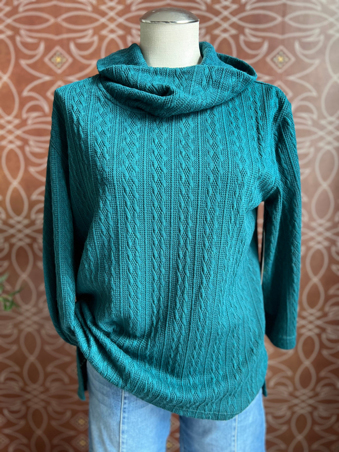3/4 Sleeve Drop Shoulder Knit Top from Multiples