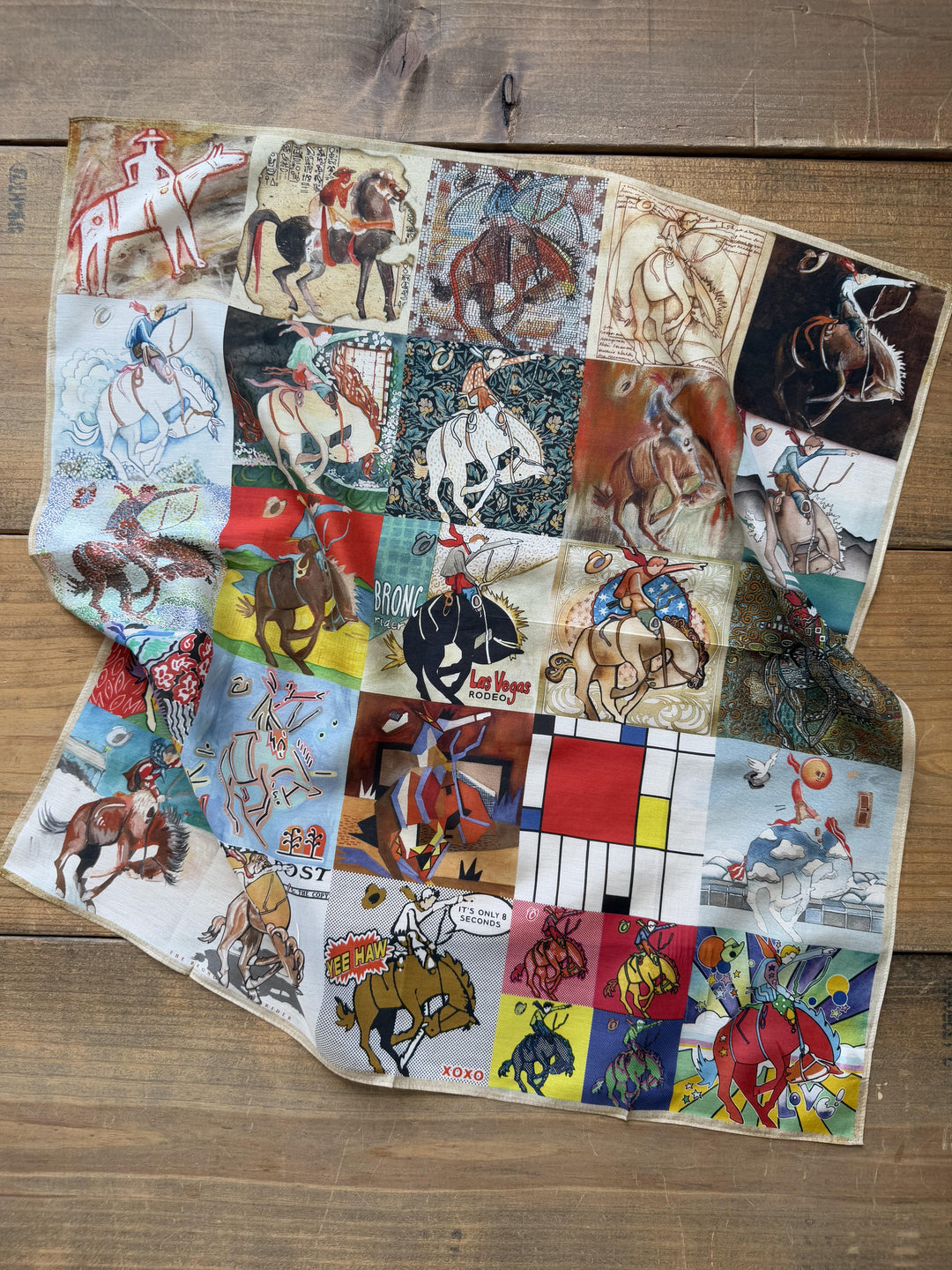 Bronc Study Scarf from XOXO Art