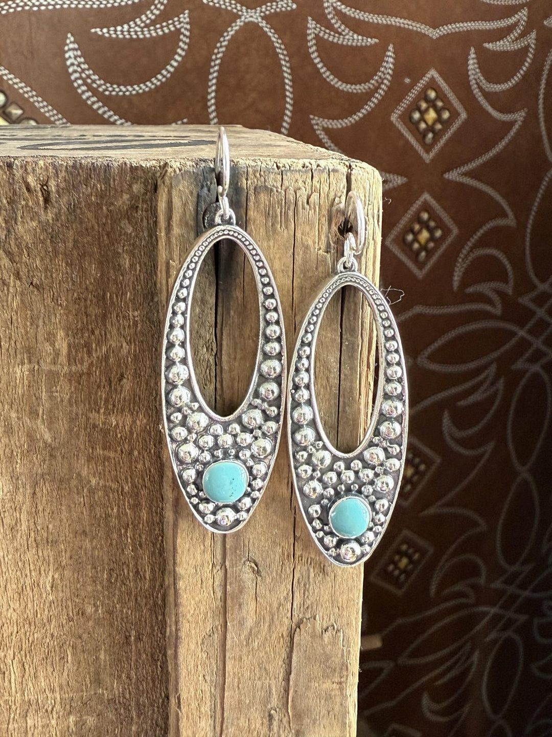 Dotted Open Teardrop Earring from Paige Wallace