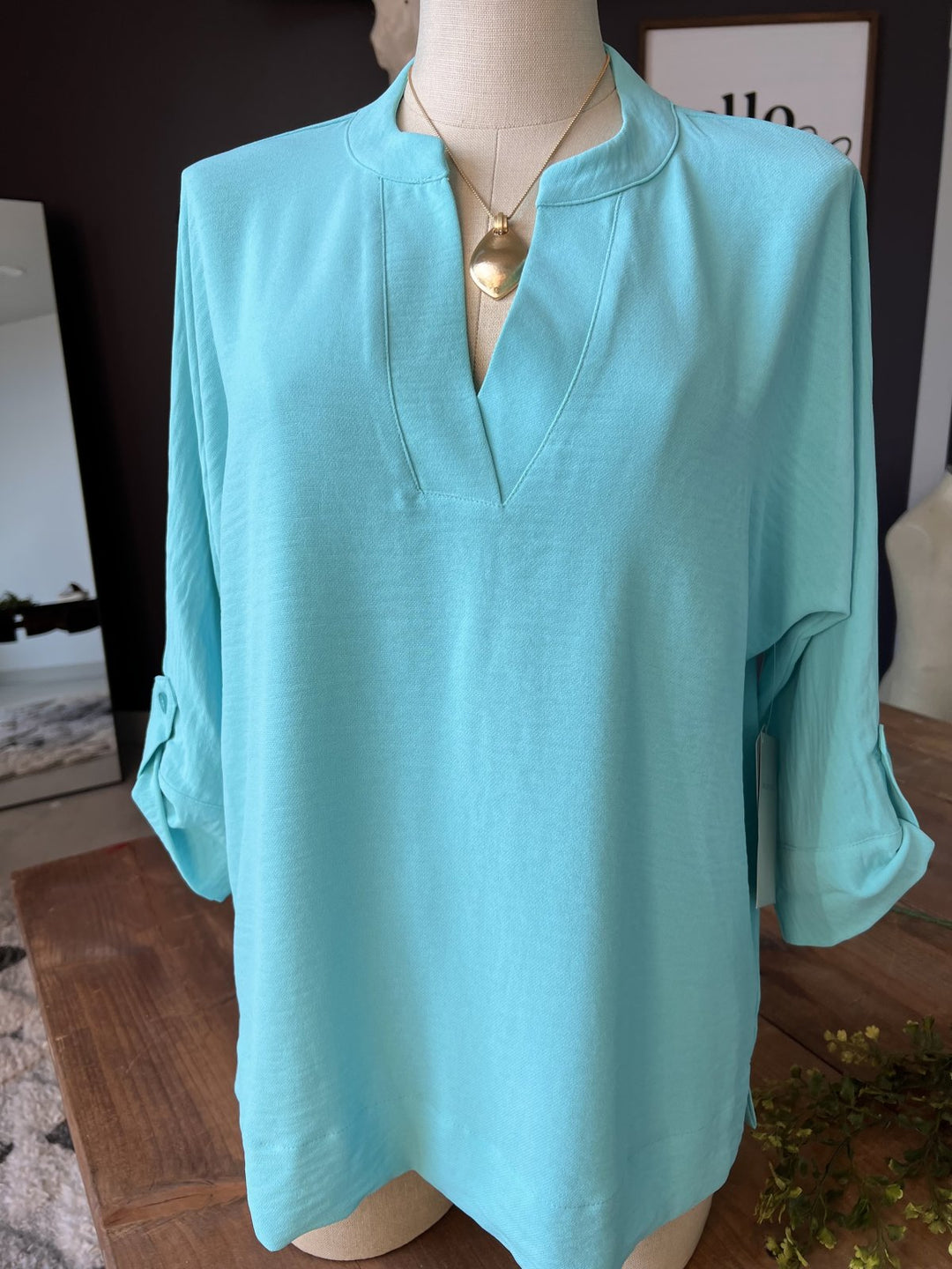 Roll Tab Dolman Sleeve Top from Multiples