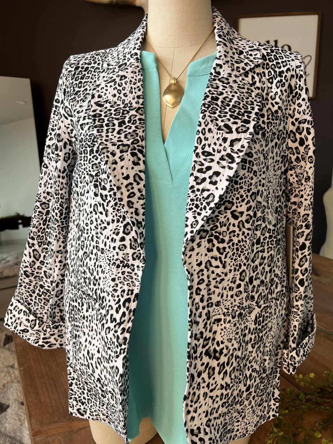 All Over Leopard Print Blazer from Multiples
