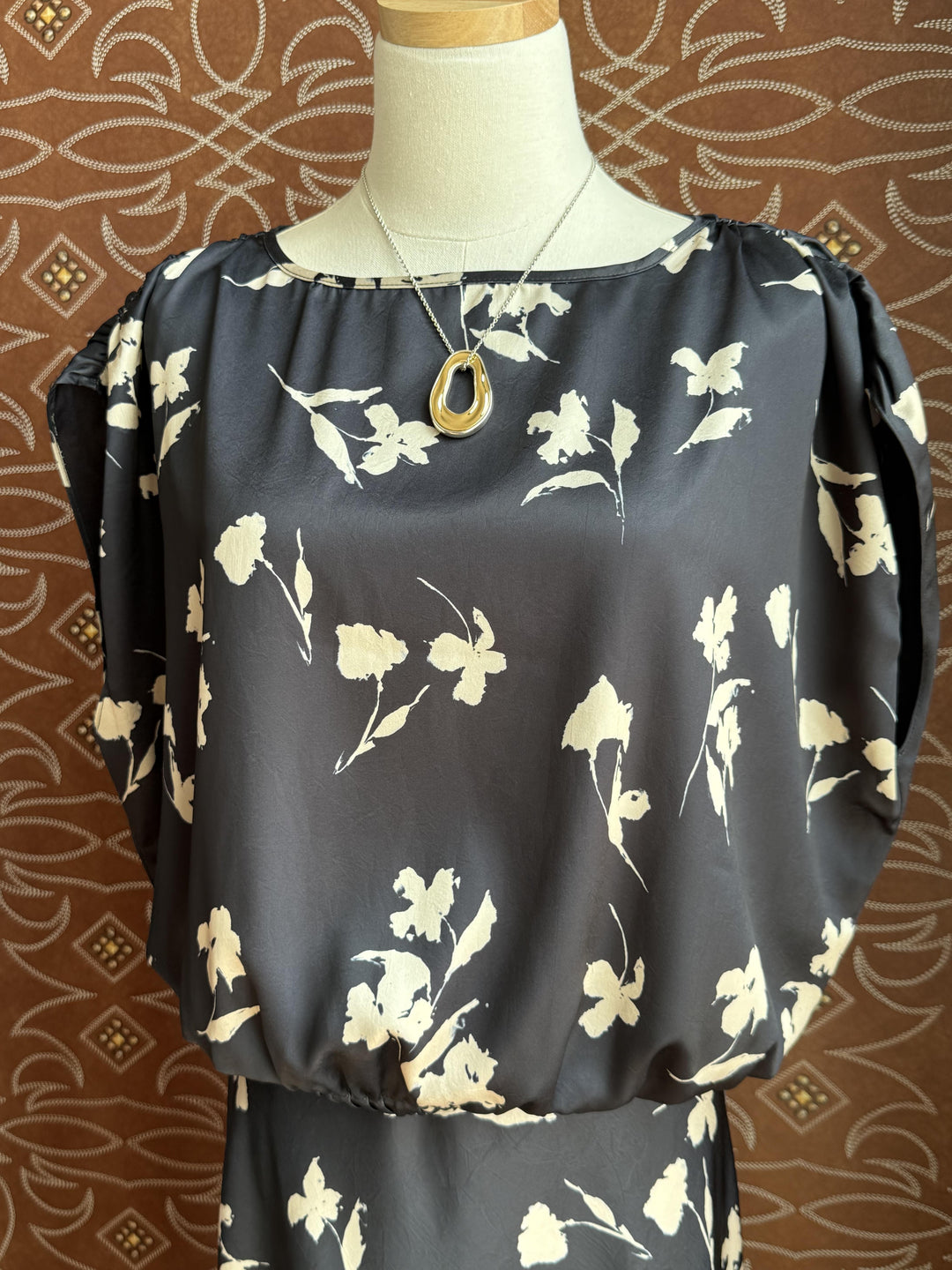 Floral Print Bubble Top