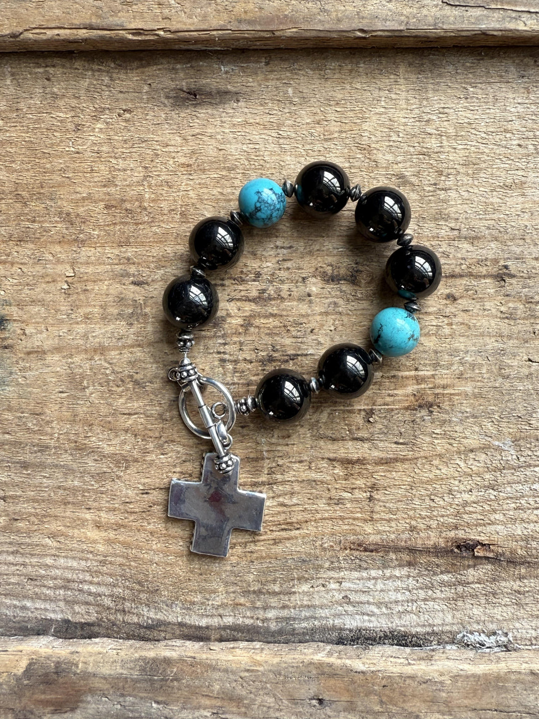 Sterling Silver Cross Bracelet from Paige Wallace
