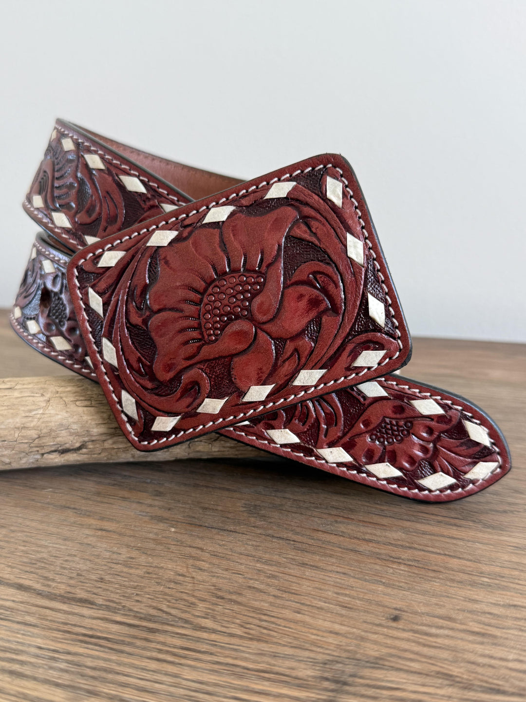 Floral Tooled Belt