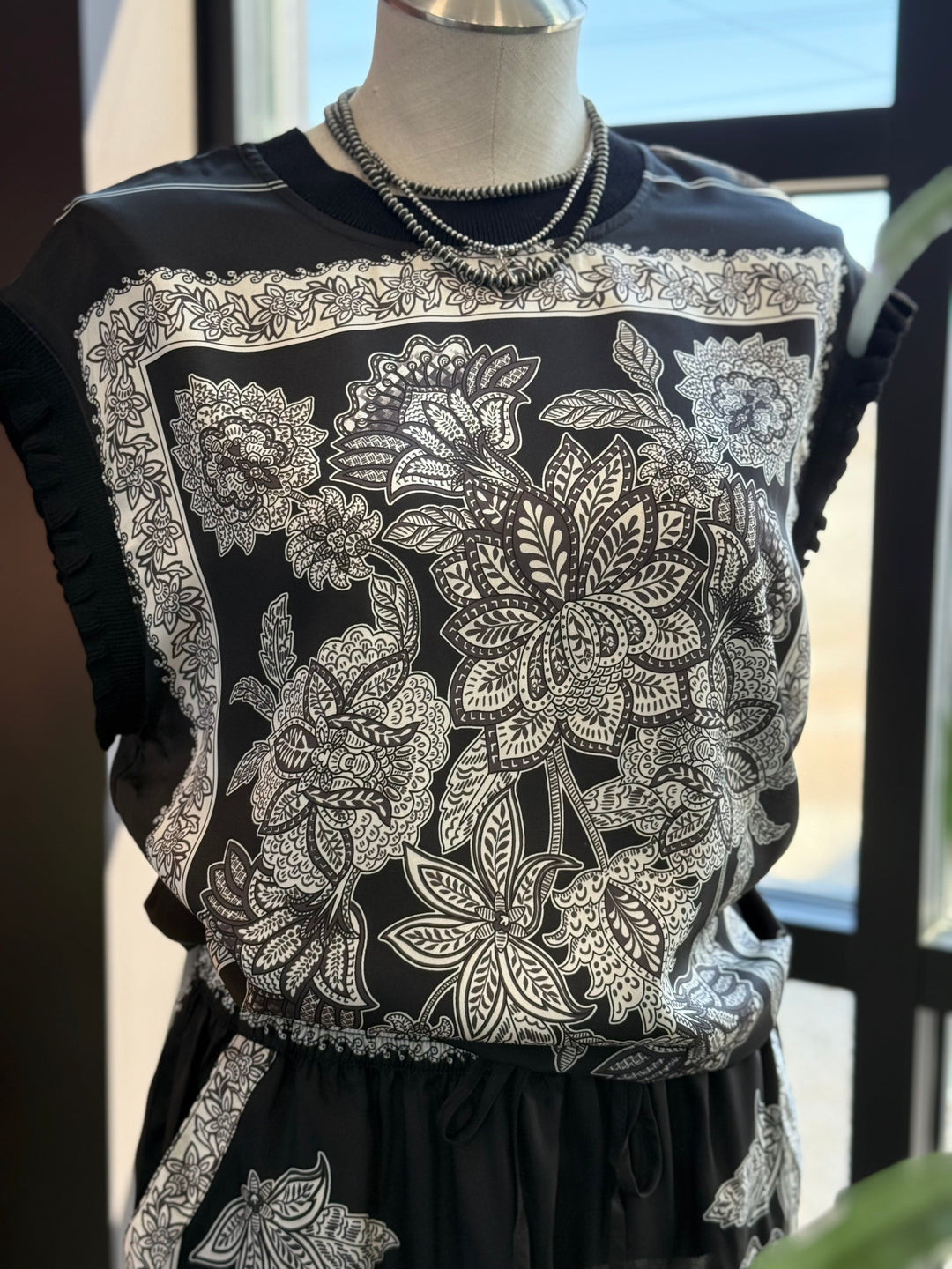Paisley Floral Top