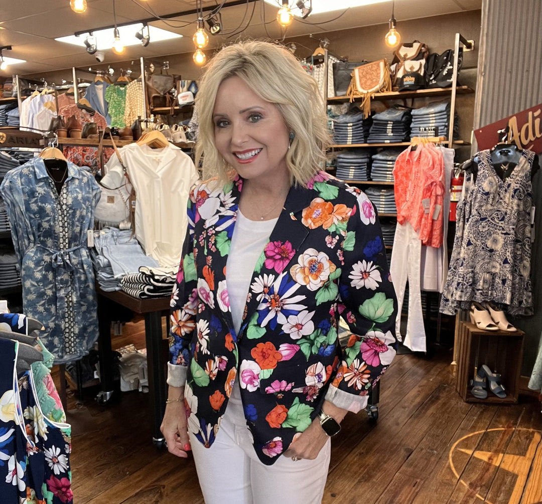 All Over Floral Printed Blazer from Charlie B