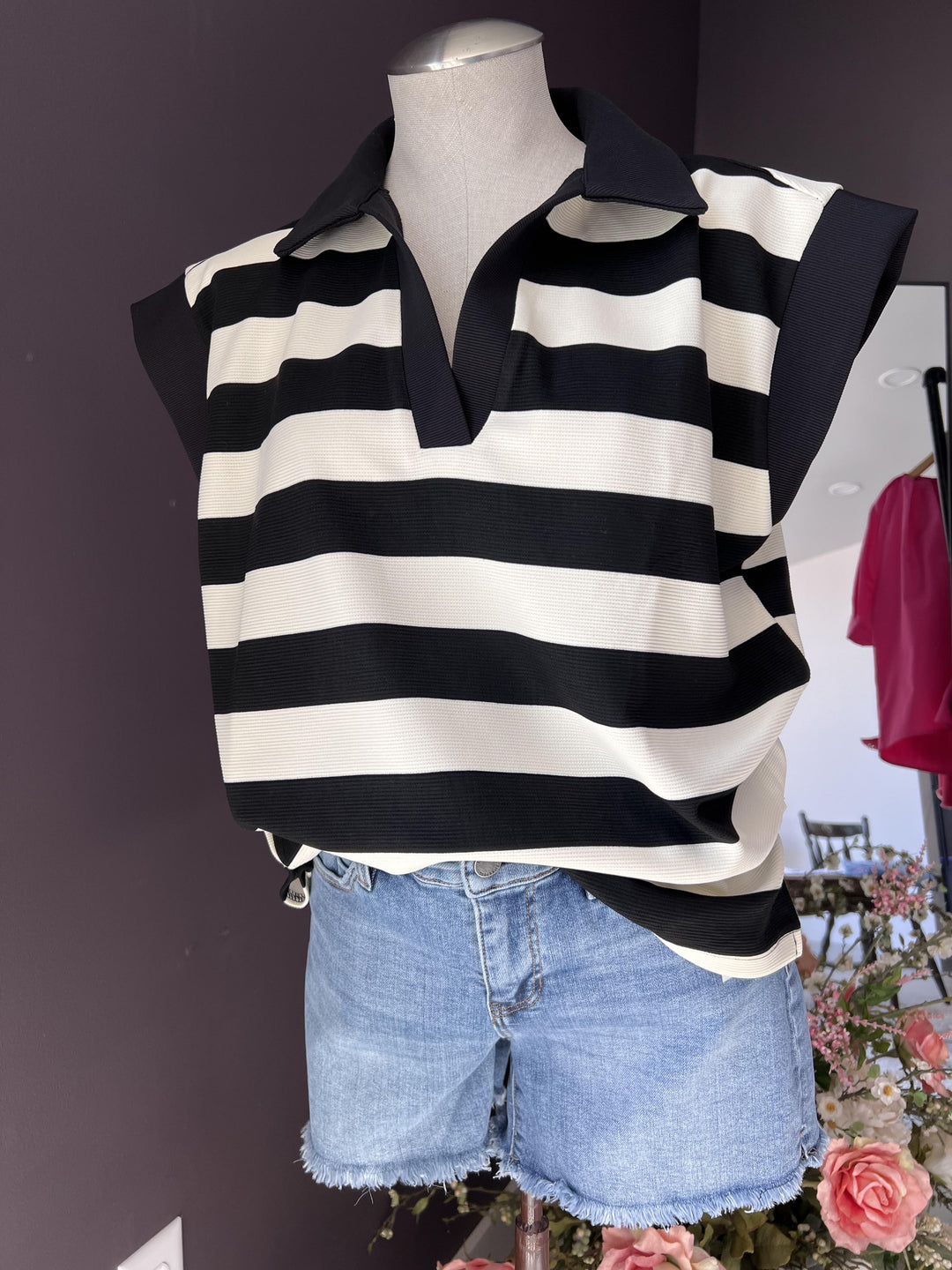 Stripe Knit Top