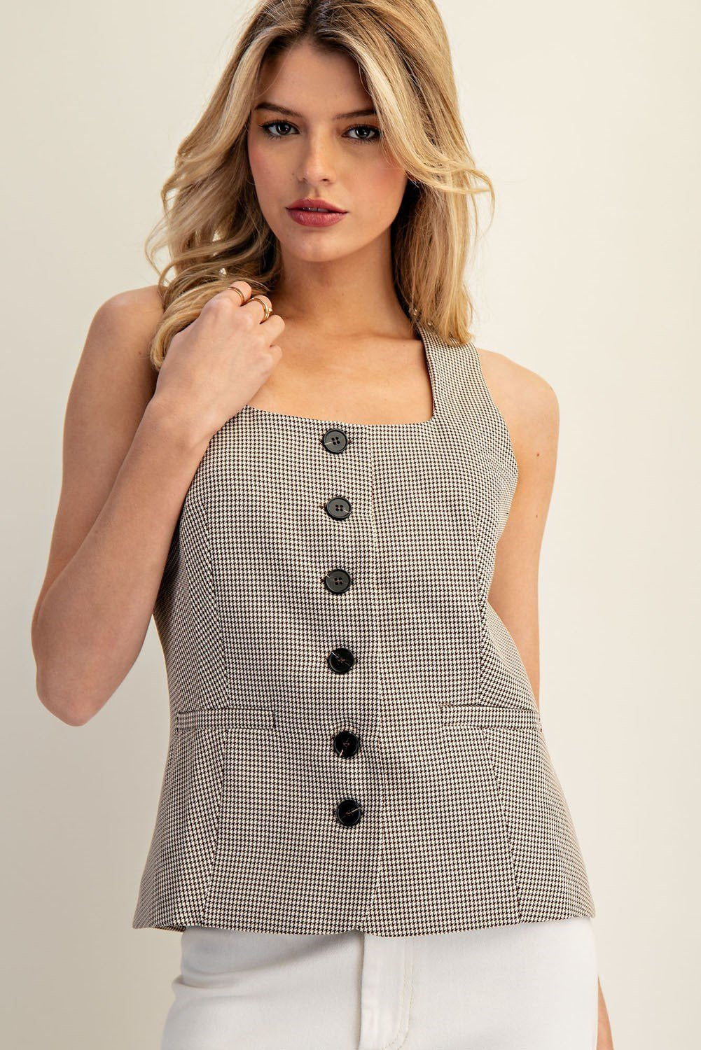 Mini Check Vest