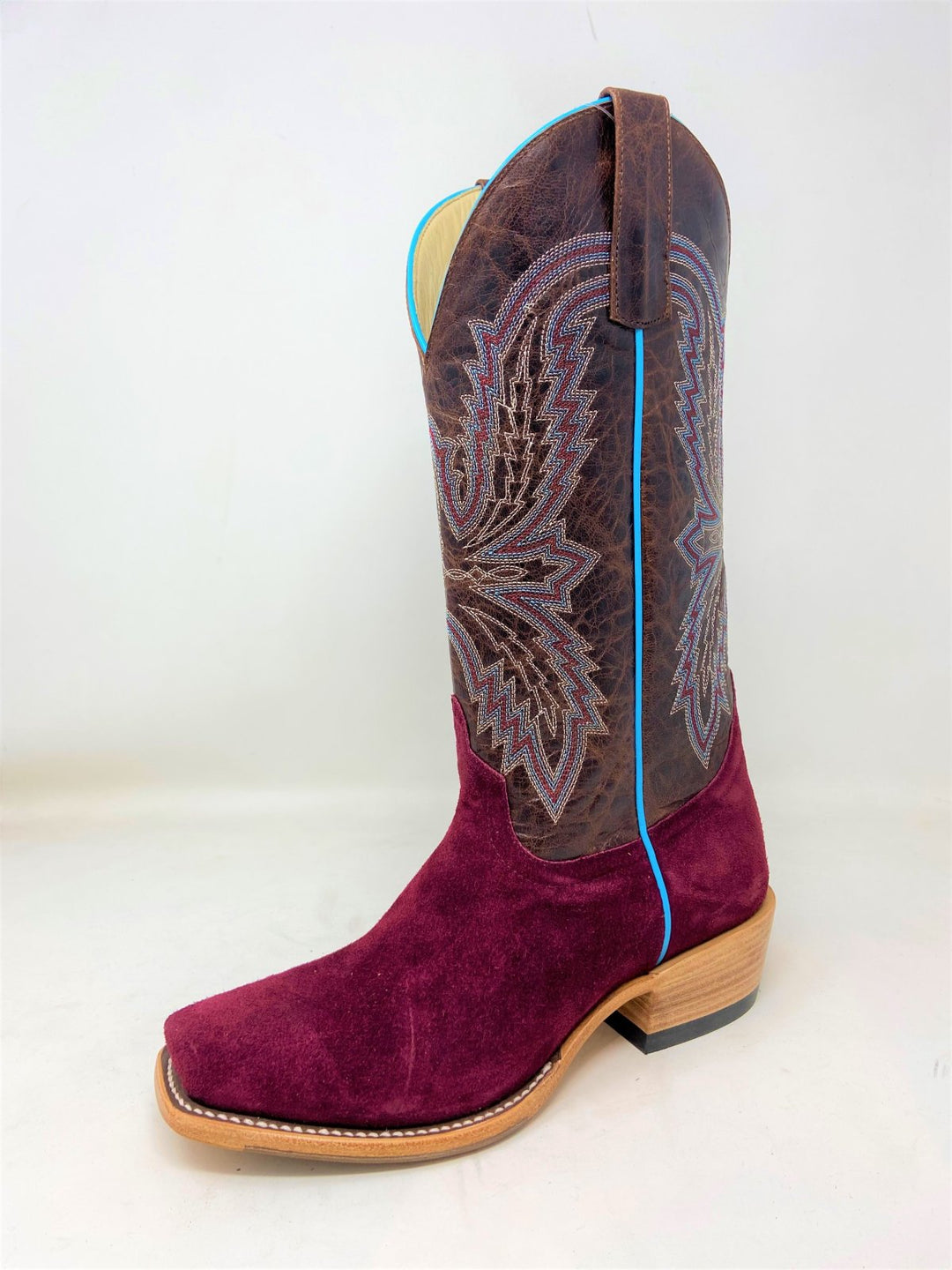 Top Hand Burgundy Suede from Macie Bean