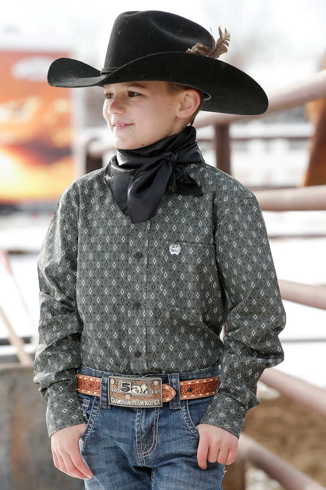 Classic Fit Print Woven from Cinch