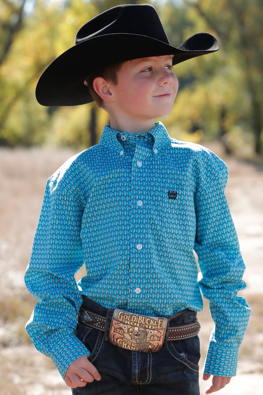 Classic Fit Print Long Sleeve Shirt from Cinch