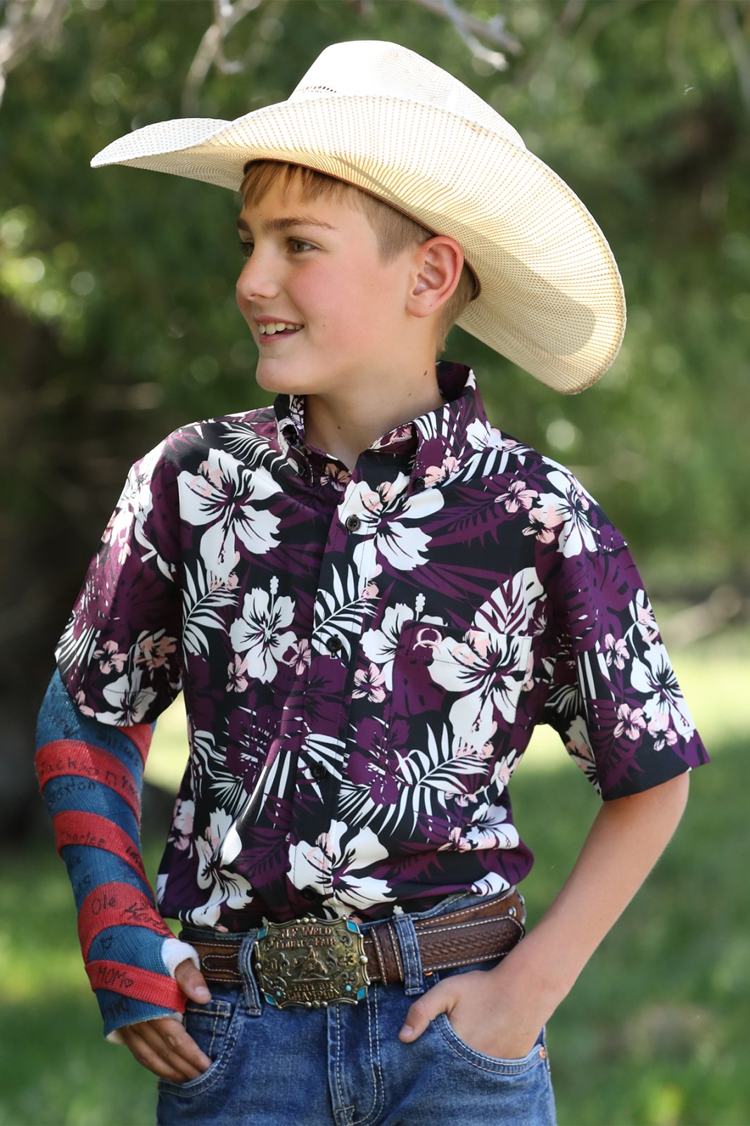 Boys Hawaiian Print Shirt from Cinch