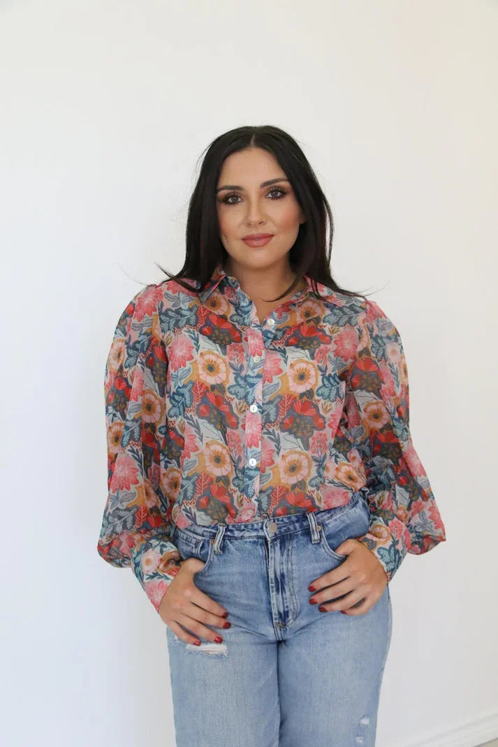 Vintage Poppie Blouse
